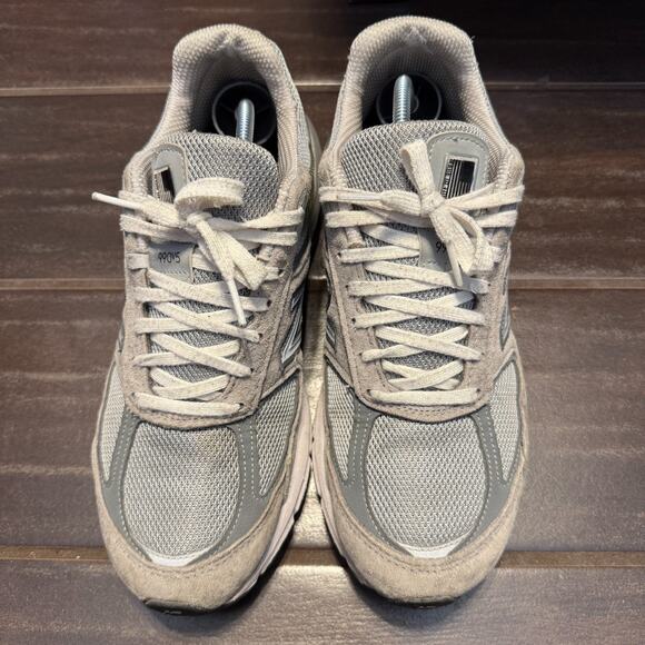 New Balance 990v5 Sneakers Grey Castlerock Mens 8.5 Womens 10 B W990GL5 - Picture 2 of 7